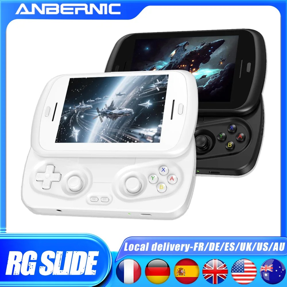 ANBERNIC RG Slide Handheld Game Player 4.7-inch LTPS In-Cell Screen Retro Game Console Unisoc T820 Support AI WiFi Bluetooth