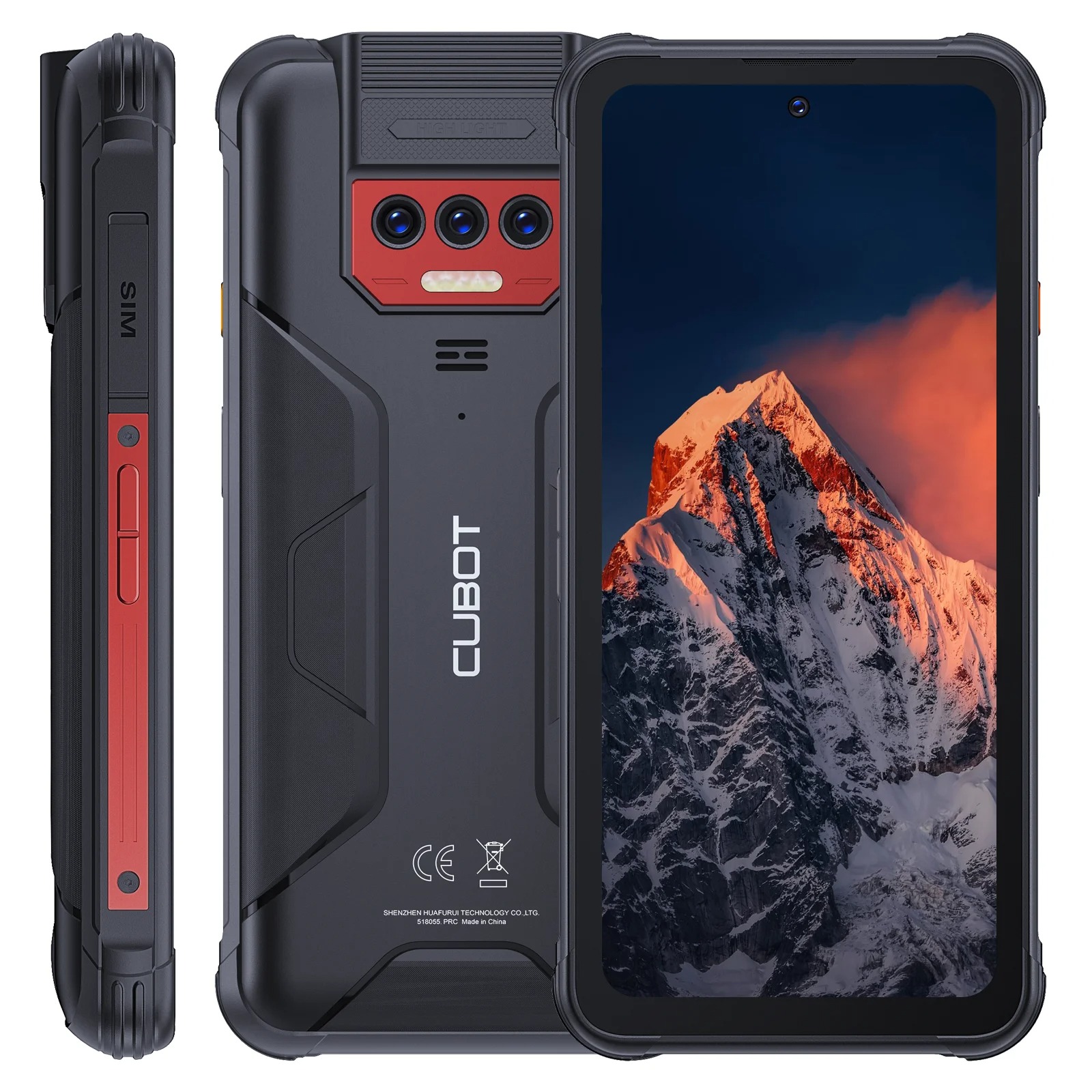 Cubot Waterproof Rugged Android Smartphone KingKong 8, 12GB RAM(6GB+6GB), 256GB ROM, 10600mAh, NFC, Octa-core, 4G Phone, OTG